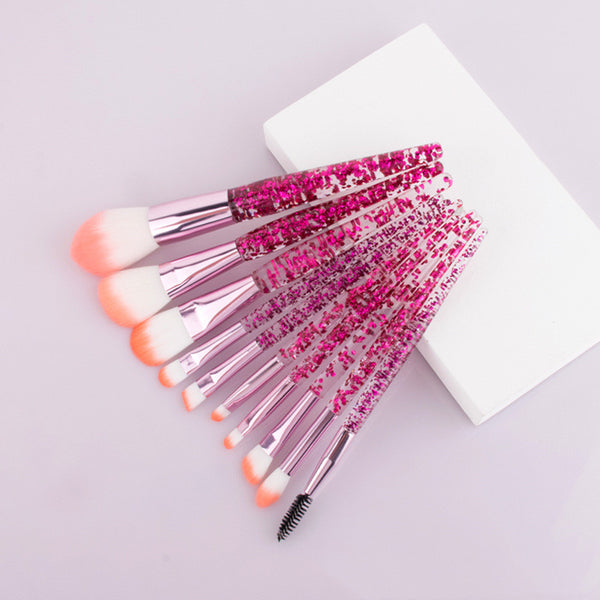 10 Makeup Brush Set