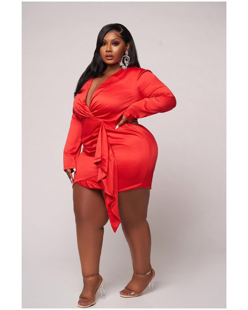 Lady In Red Plus Size Short Dress