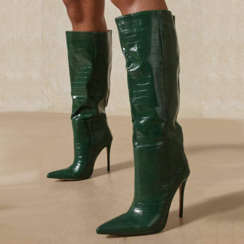 Pointed Toe Stiletto Boots