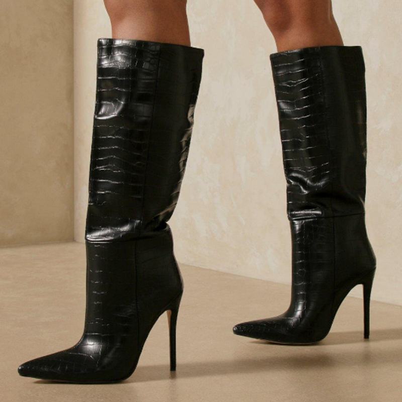 Pointed Toe Stiletto Boots