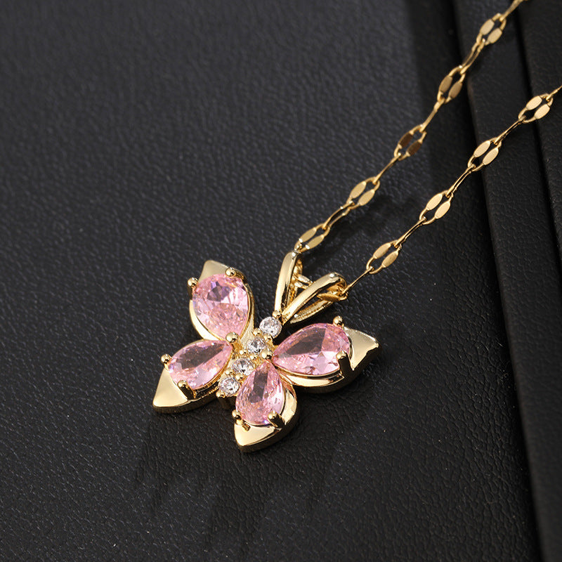 Butterfly Gold Necklace