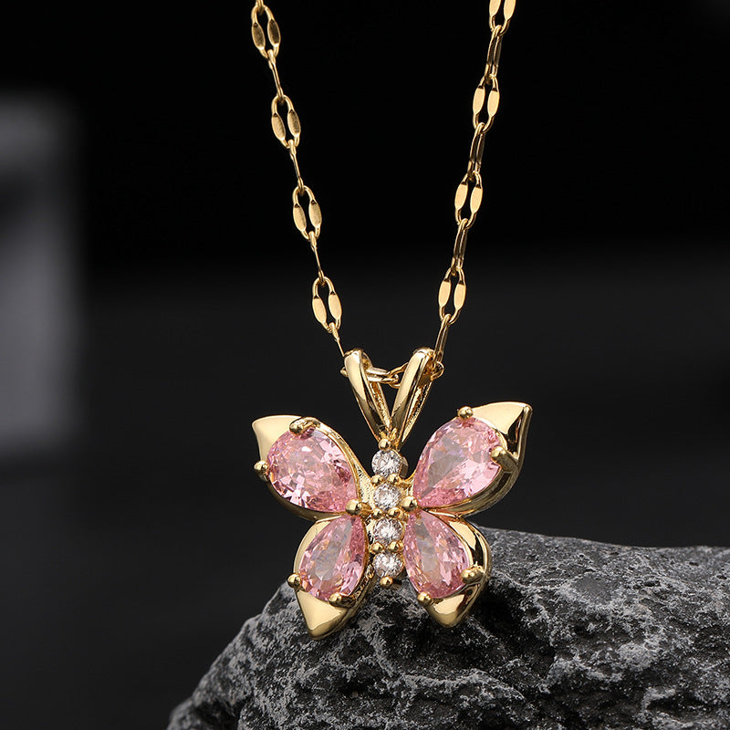 Butterfly Gold Necklace