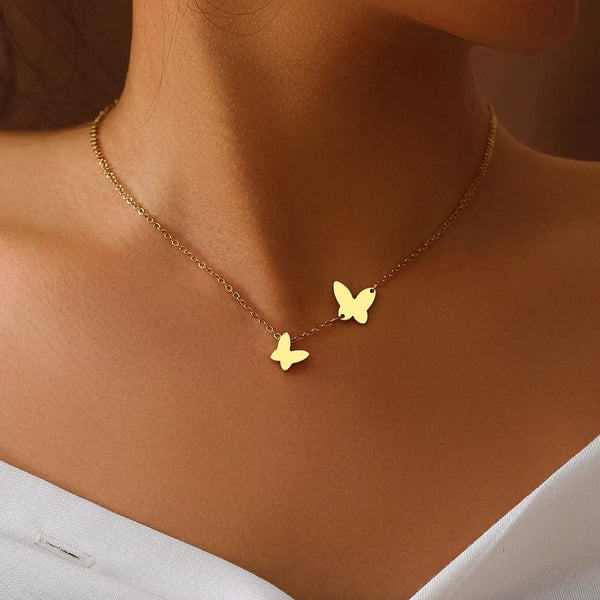 Butterfly Pendant All-match Necklace
