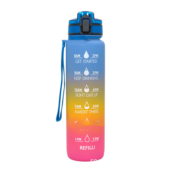 Sports Frosted Gradient Water Bottle