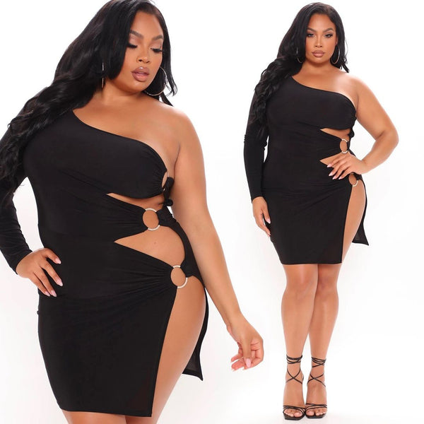 Sexy Black Plus Size Dress