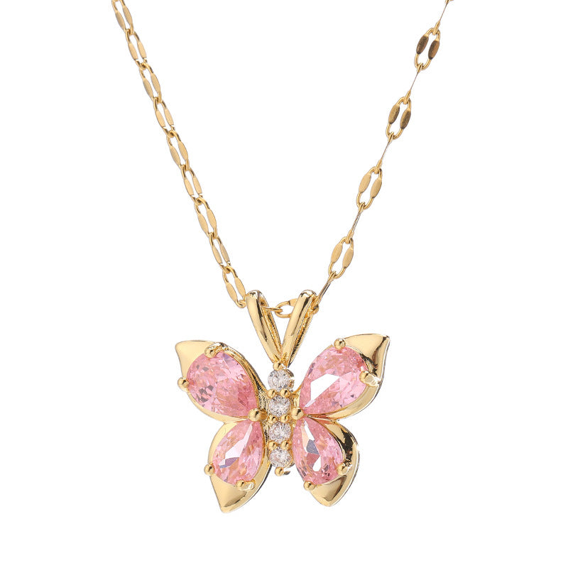 Butterfly Gold Necklace