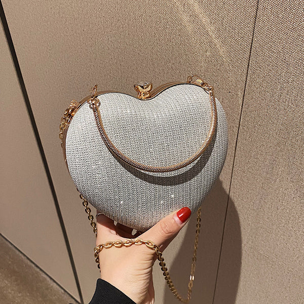 Chain Heart Hand Bag