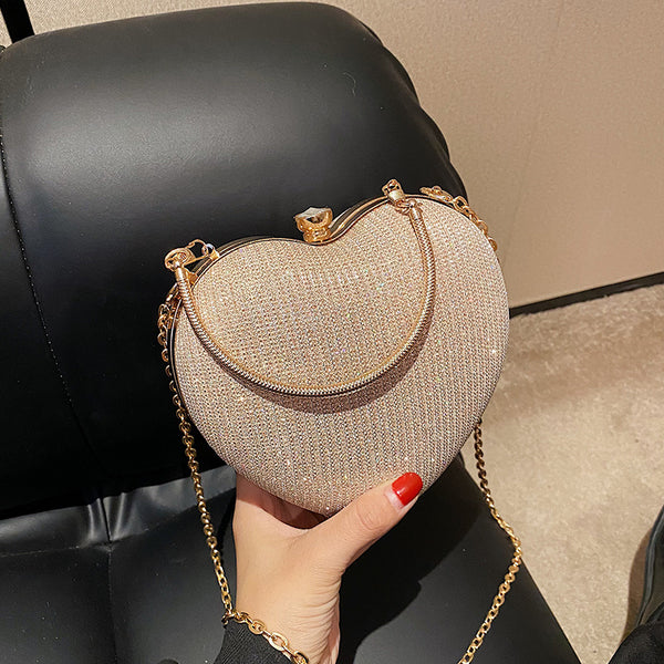 Chain Heart Hand Bag