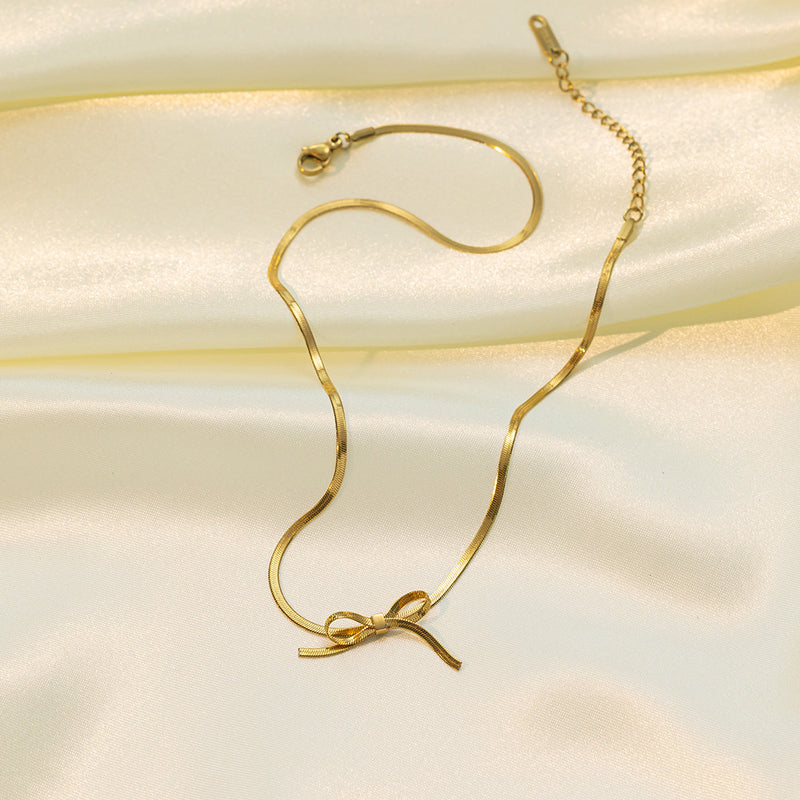 Minimalist Bowknot Necklace