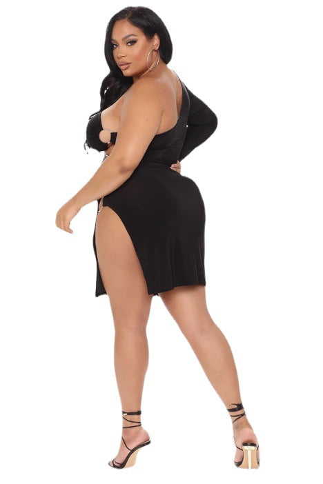 Sexy Black Plus Size Dress