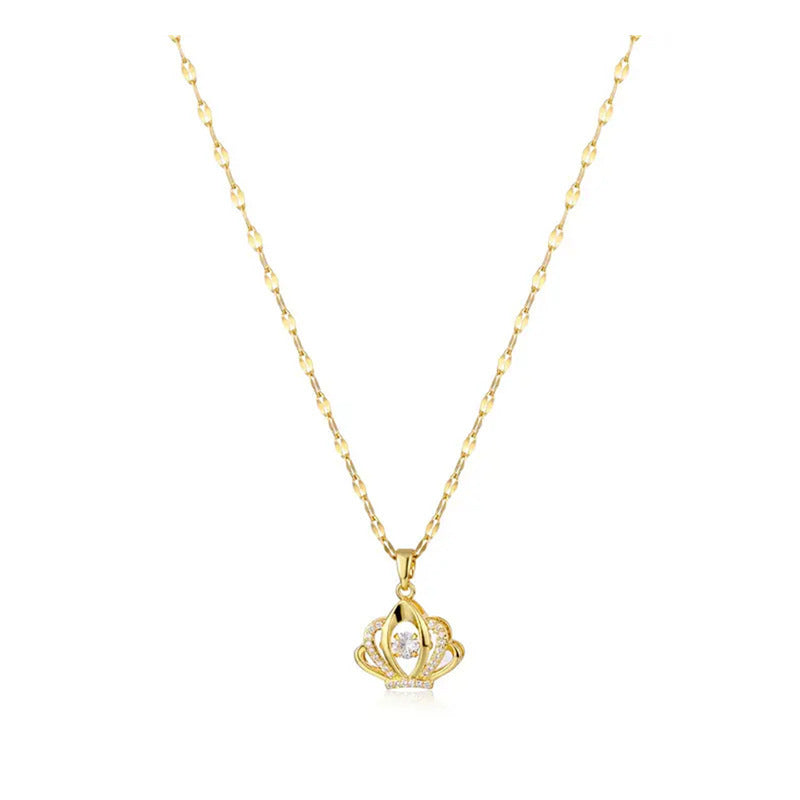 Diamond Perfume Bottle Clavicle Chain Necklace