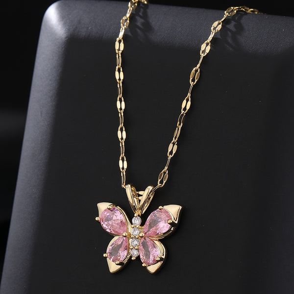 Butterfly Gold Necklace