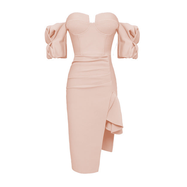 Ruffle Bandage Dress