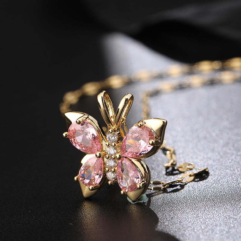 Butterfly Gold Necklace