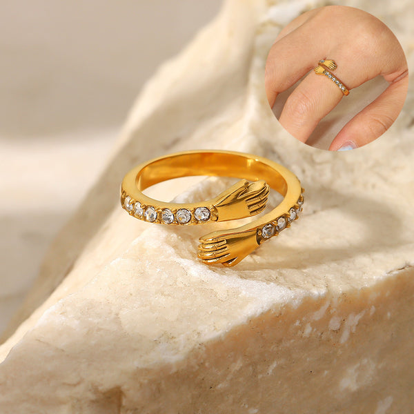 Ajustable Hanging Gold Ring