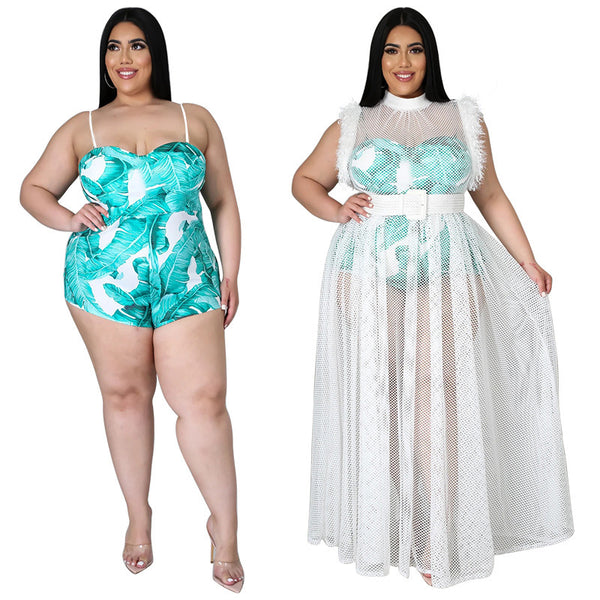 Mesh Plus Size Dress