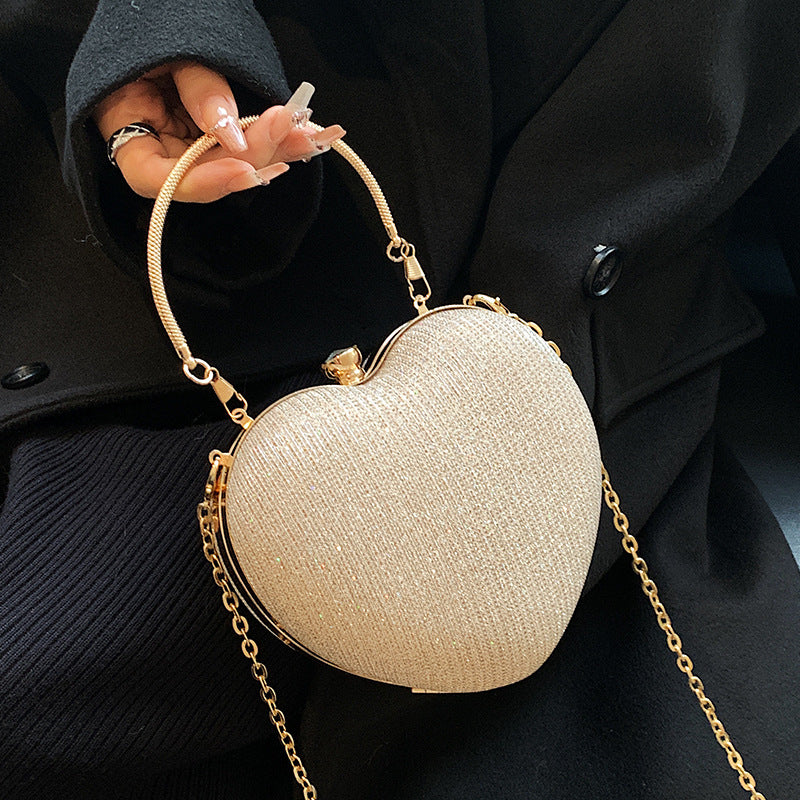 Chain Heart Hand Bag