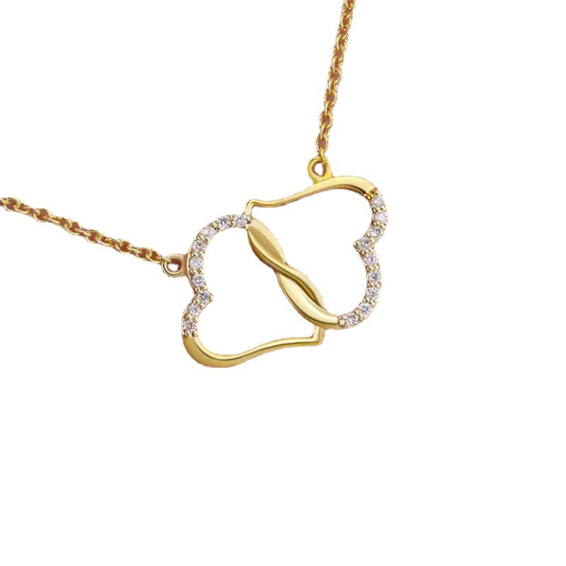 Double Heart Love Necklace