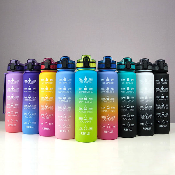 Sports Frosted Gradient Water Bottle