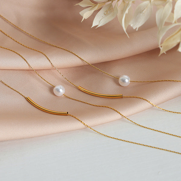 Shell Pearls Double-layer Necklace